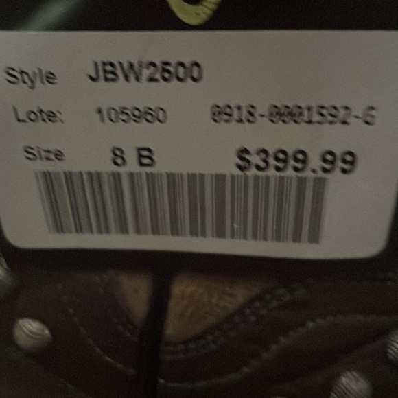 Brand New Never Worn - J.B. Dillion cowgirl boots. Ladies size 8B. - Picture 5 of 5